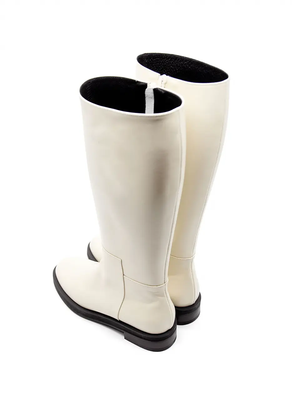 Zip Up Knee High Boots