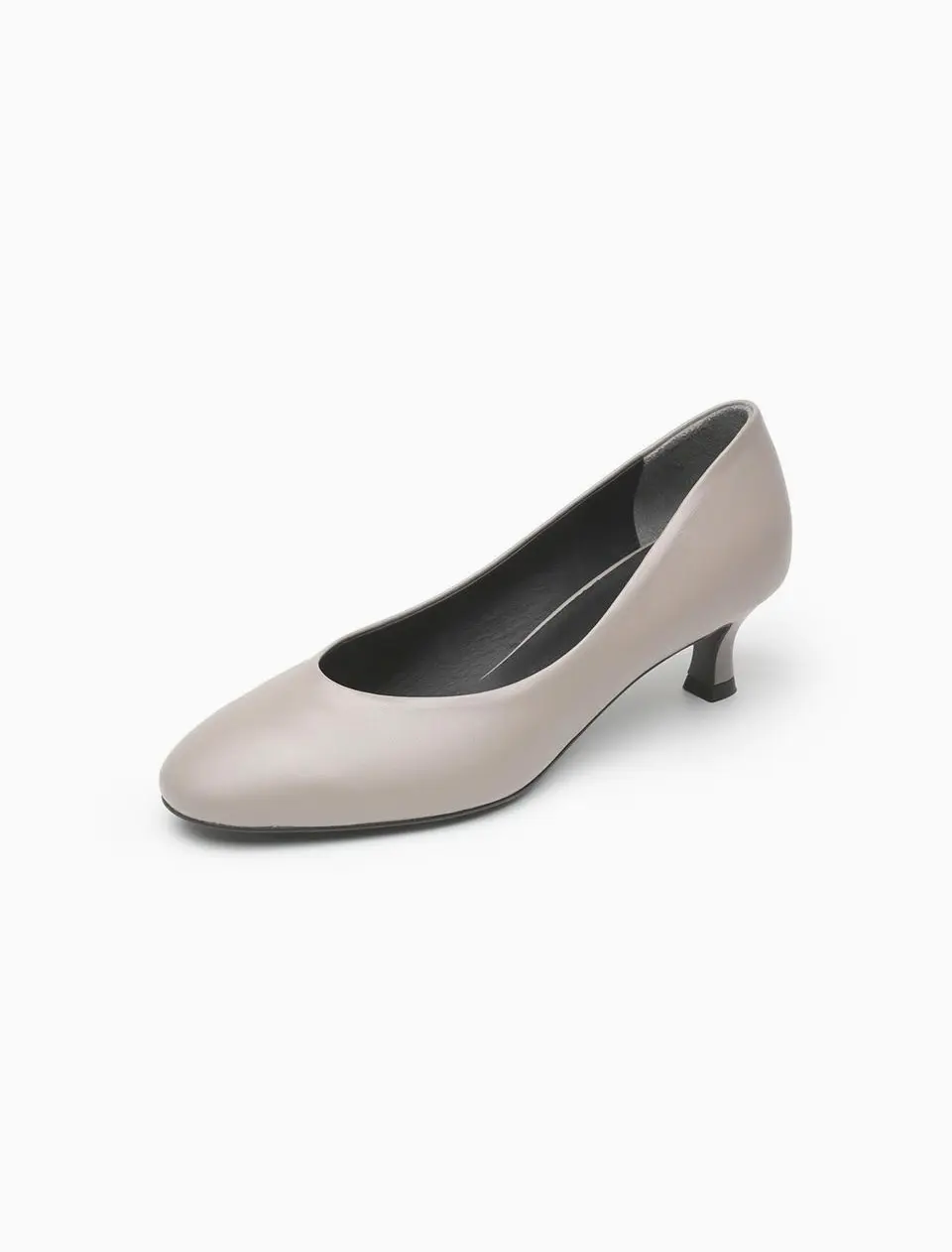 Premium Leather Classic 5cm Heel Pumps [Gray] (UFA3PM09GY)
