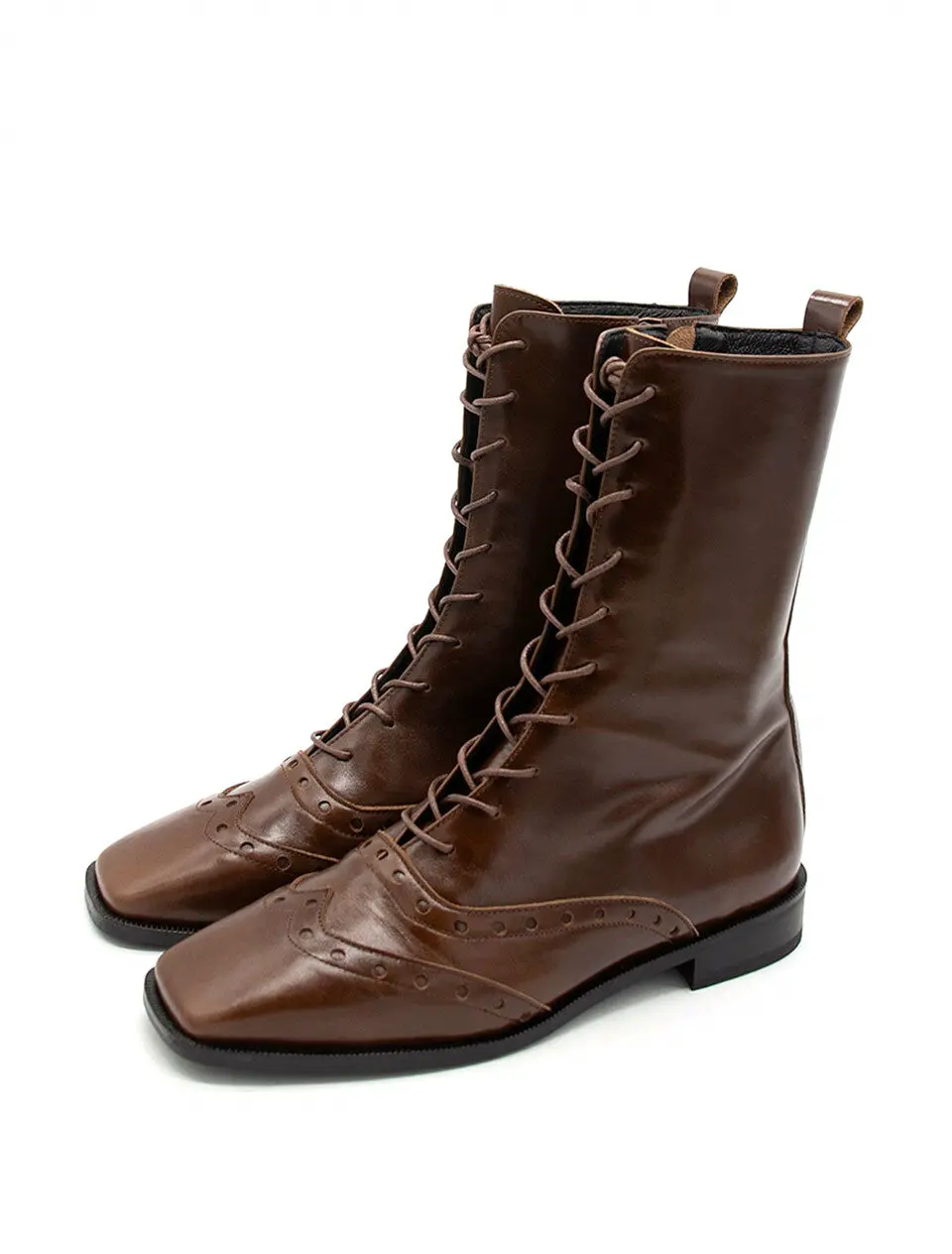Brogue middle boots Brown