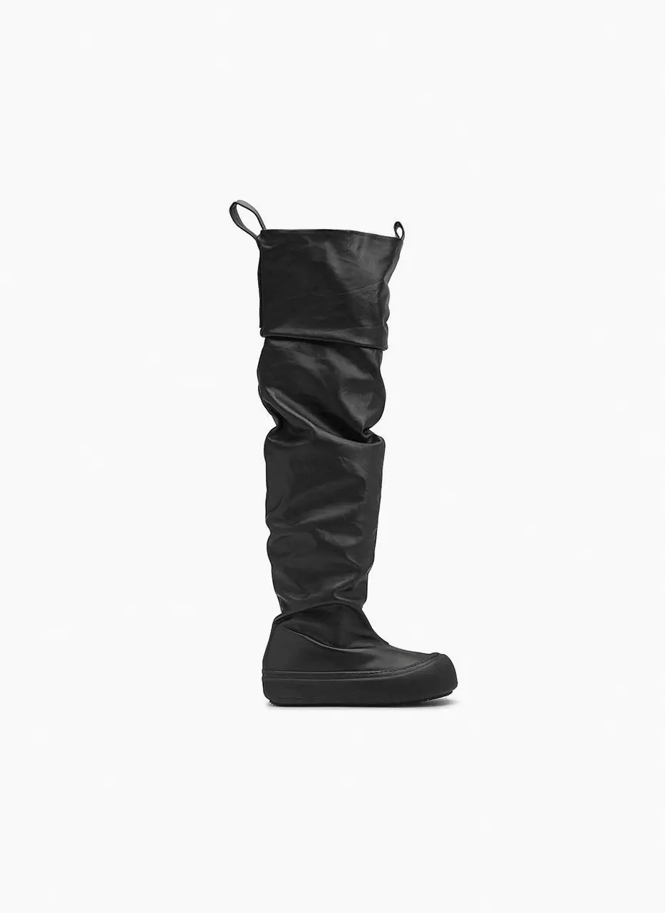 YUMEYUME Fisherman Long Boots [Black]