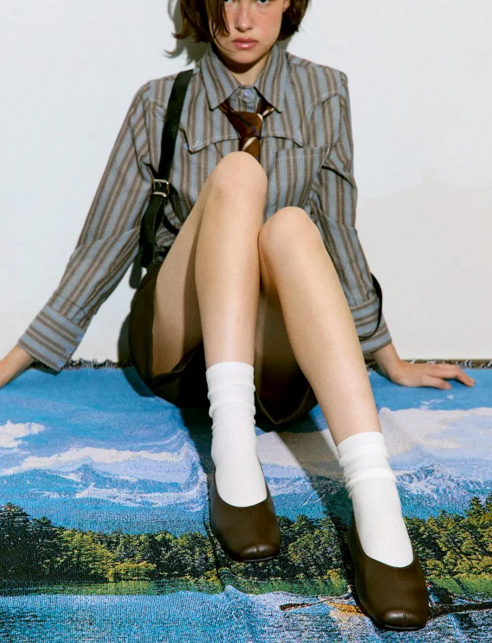 Zenne Square Toe 1.5cm Ballet Flat (VA9031)