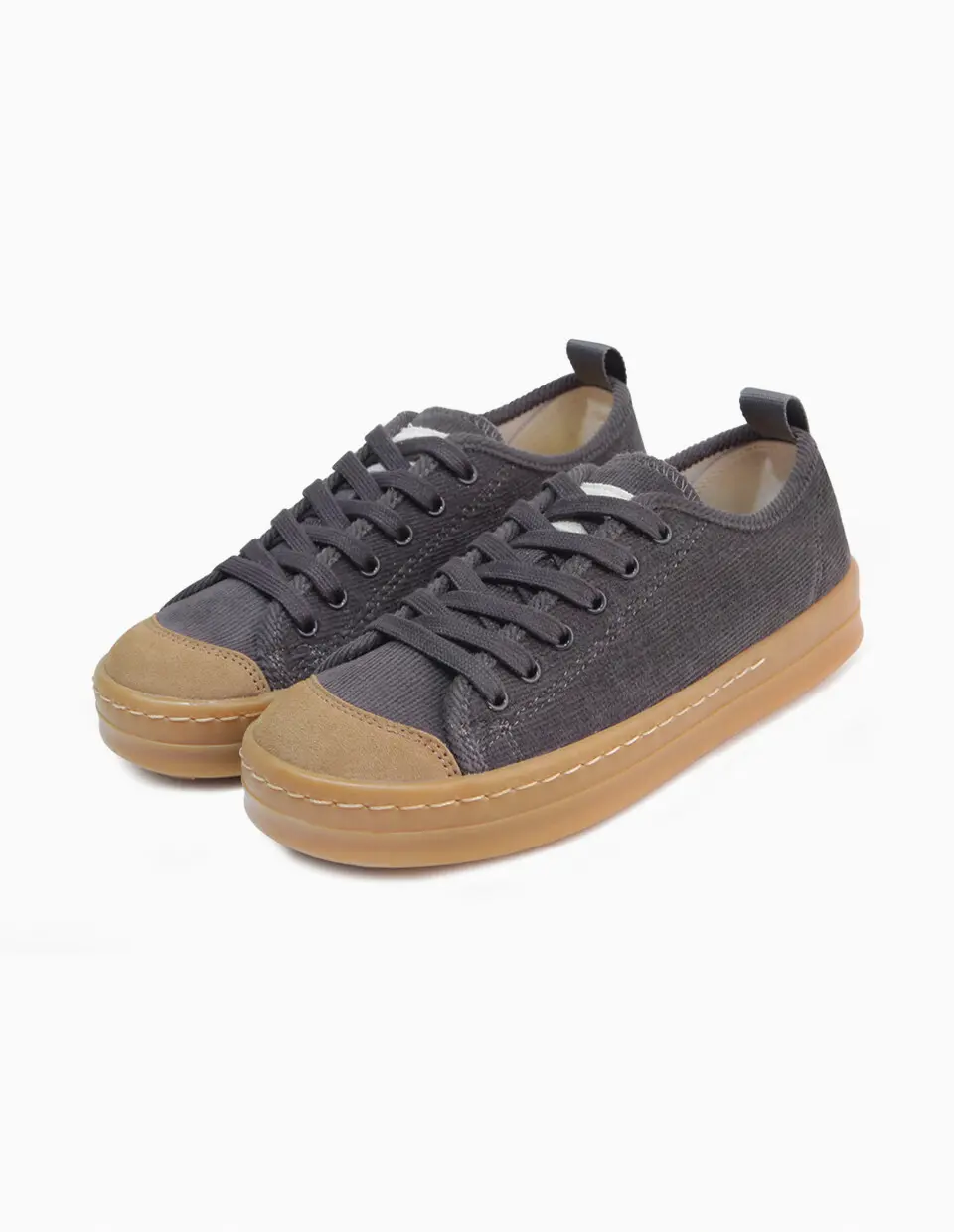 Superb Corduroy Sneakers - Charcoal