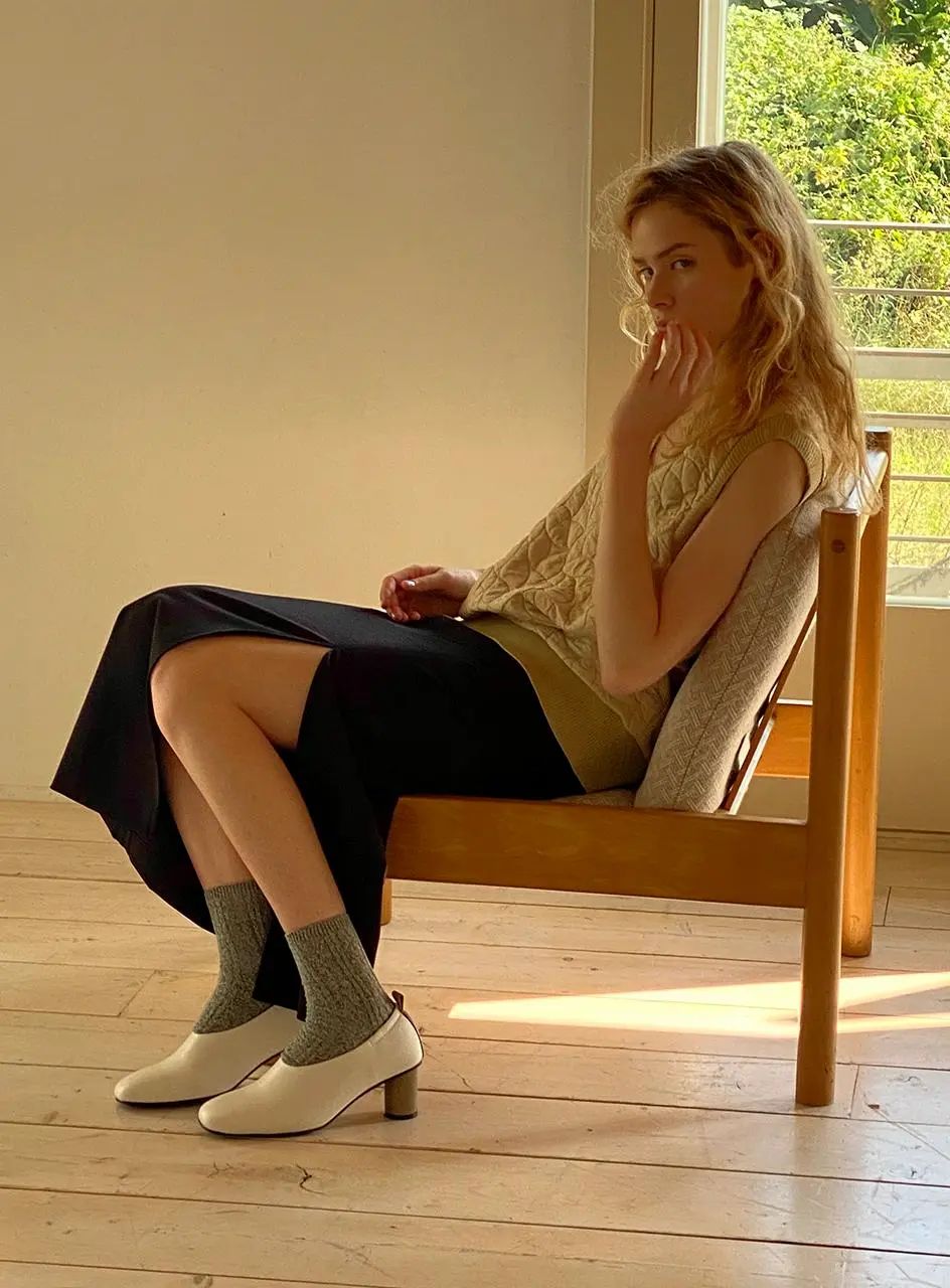 Buttery 6cm Round Glove Pumps [Yellow]