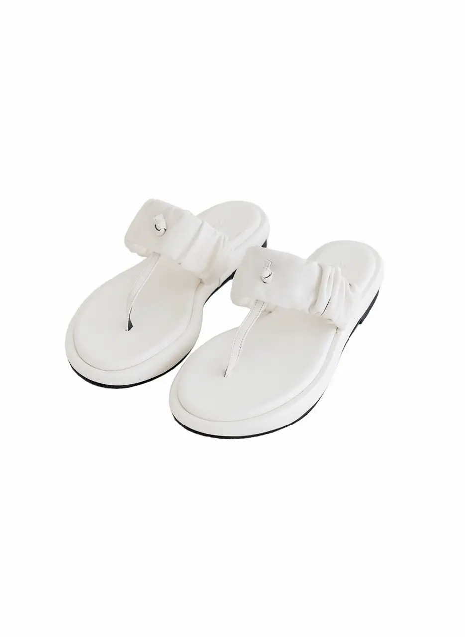 Dodu T-Strap Flip-Flop - White