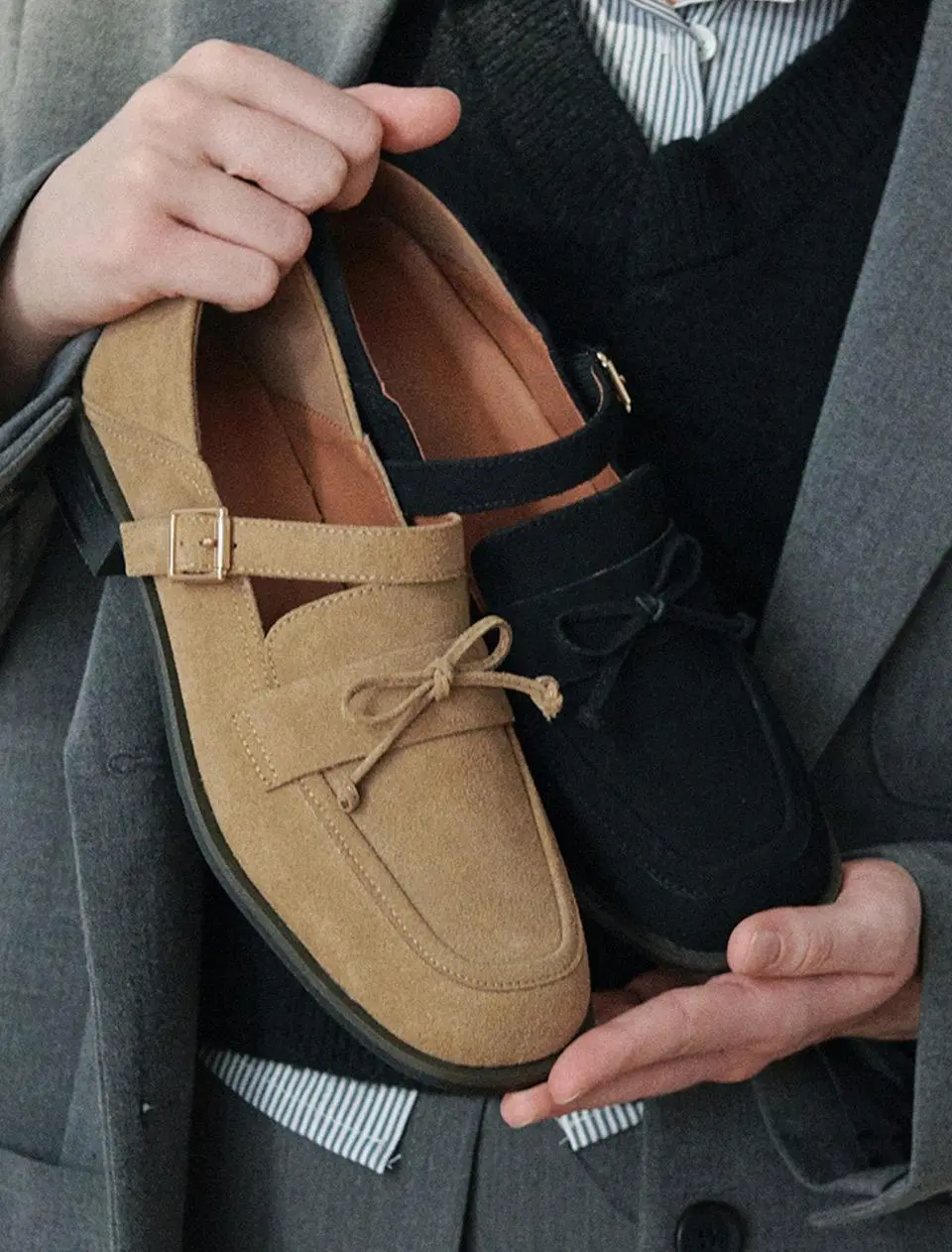 Ribbon Strap Loafers (ljh7120)