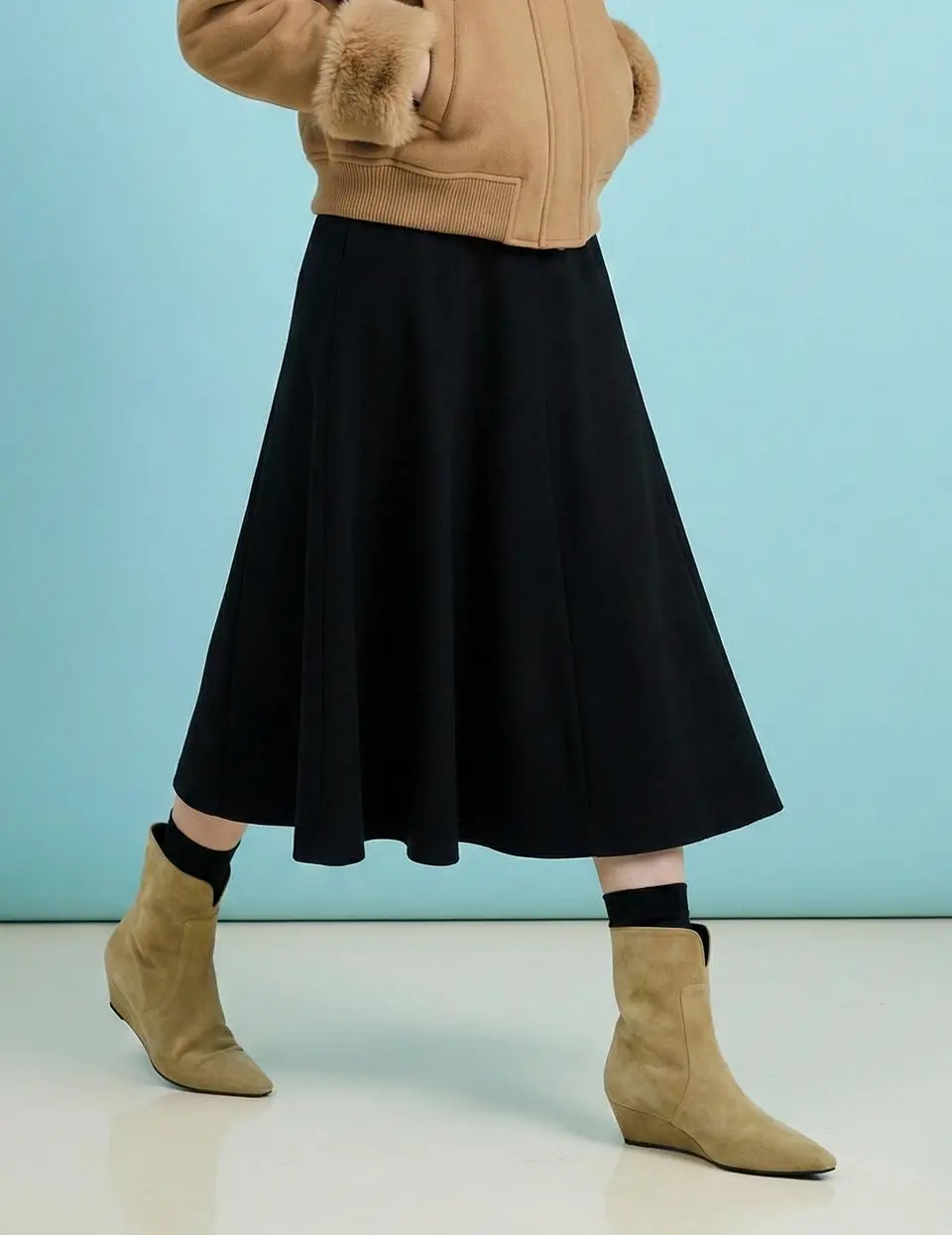 Suede 4cm Ankle Boots (LC508)