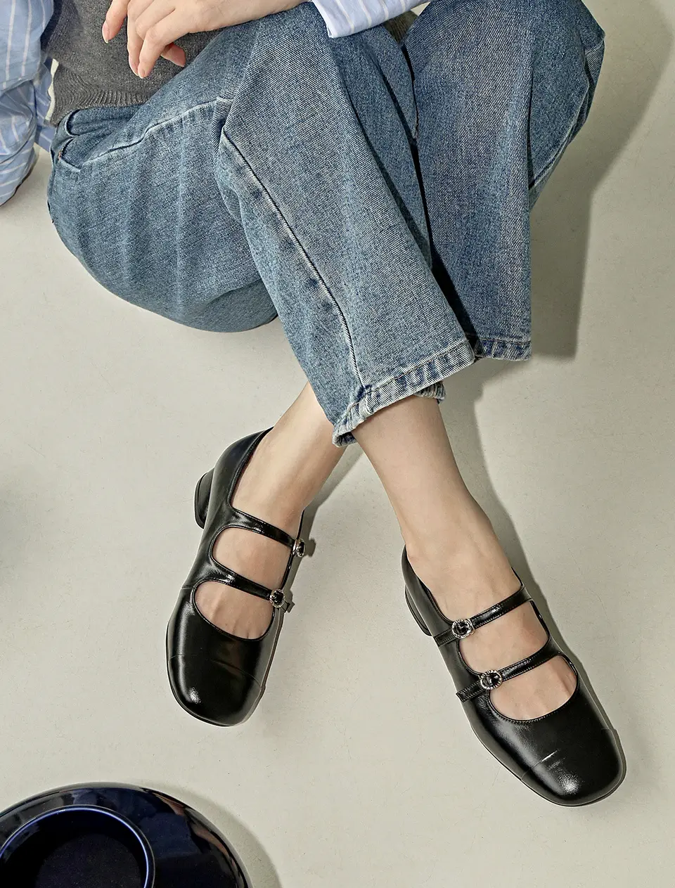 1756 Haints Mary Jane Flat Shoes