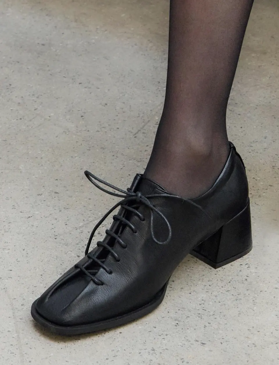 Birtnon Lace-up 2heels 3.5cm 5.5cm Loafer Heels (L578)