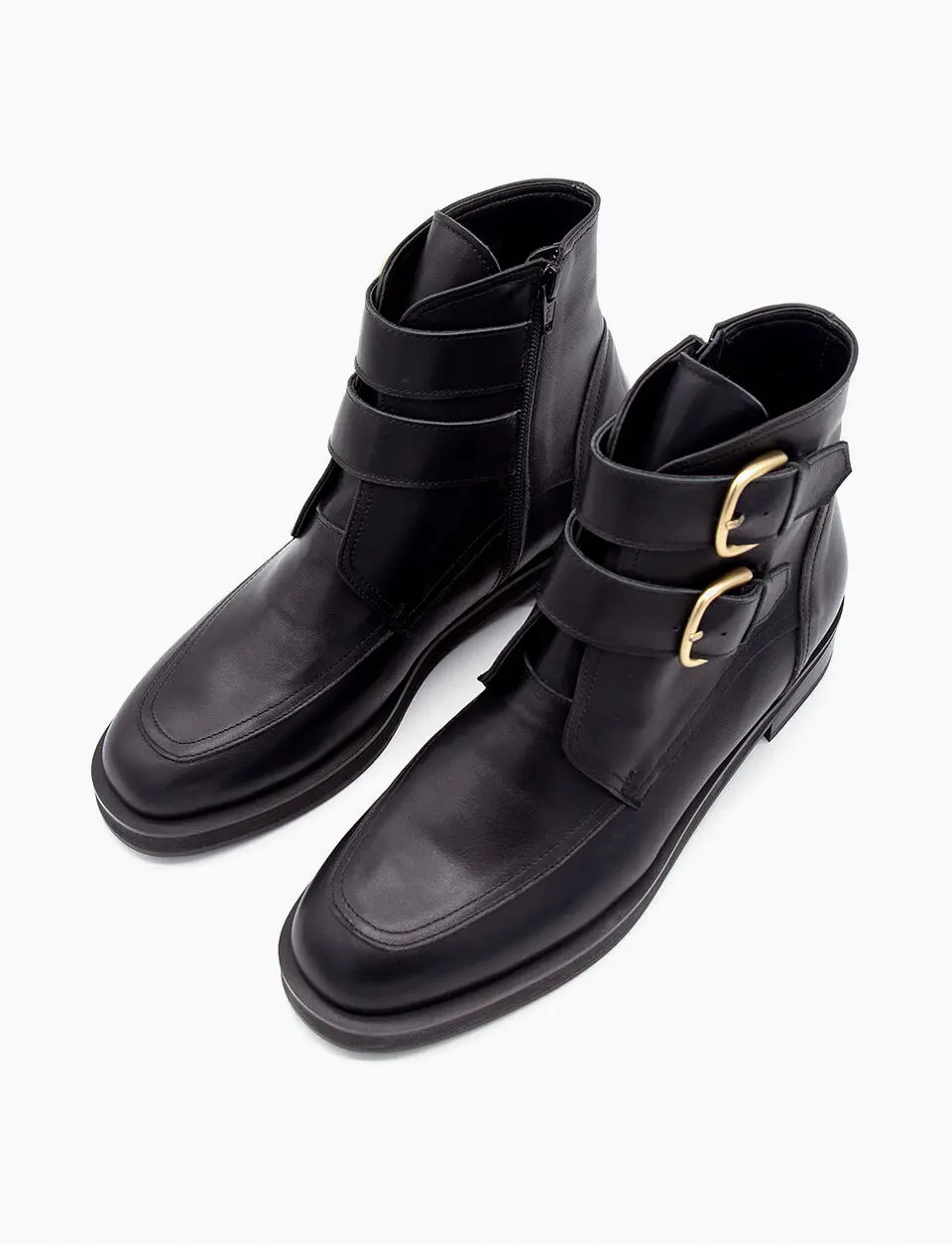 Double Buckle Boots_Black