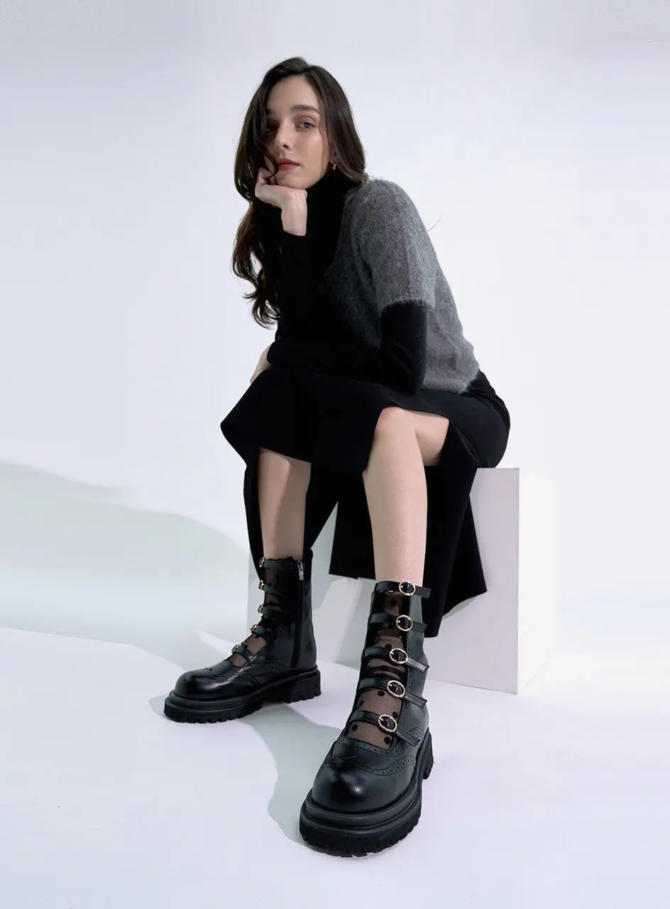 Luella Belt Walker Boots