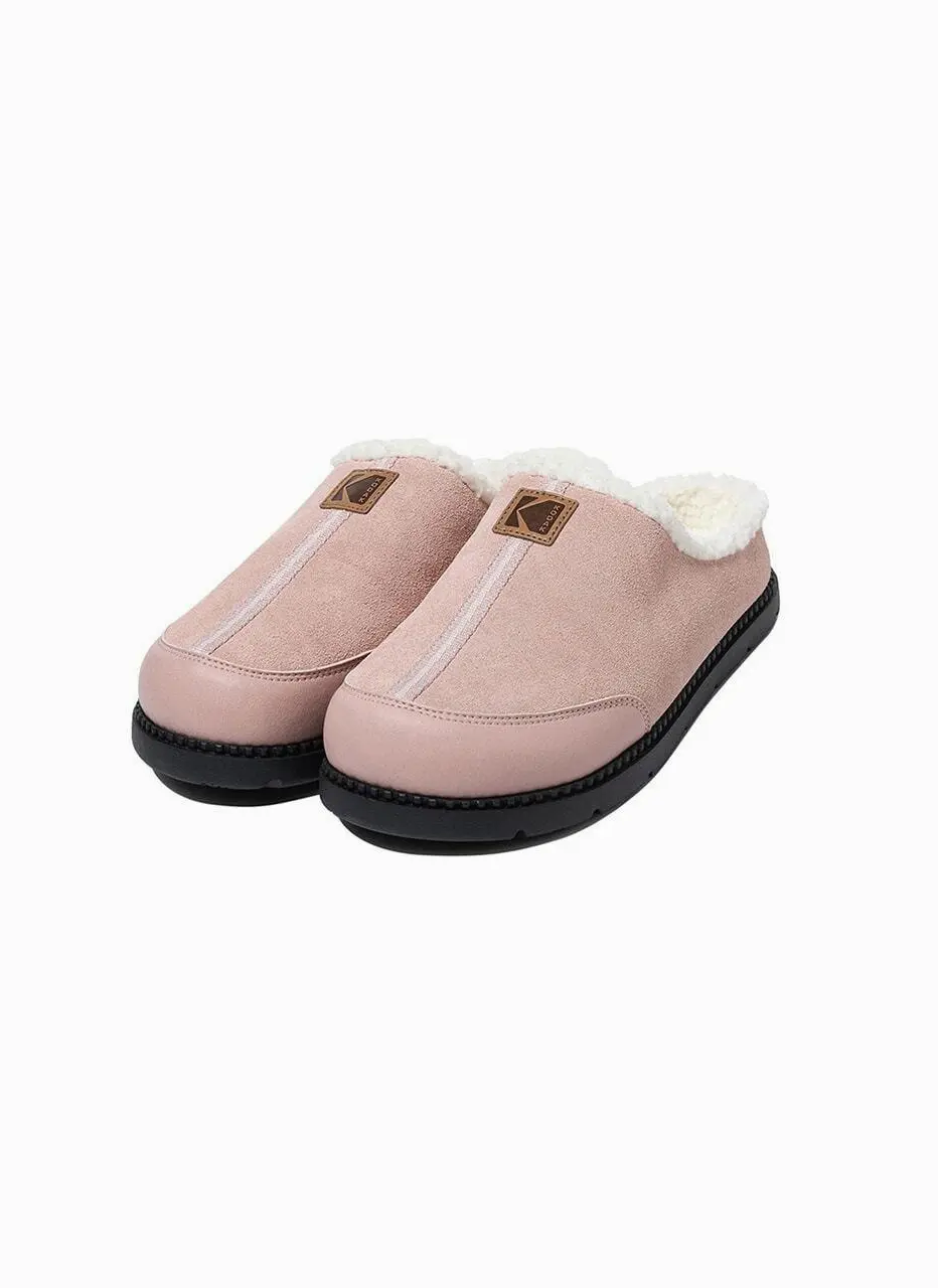 Brownie Mule Suede Slides [Pink]