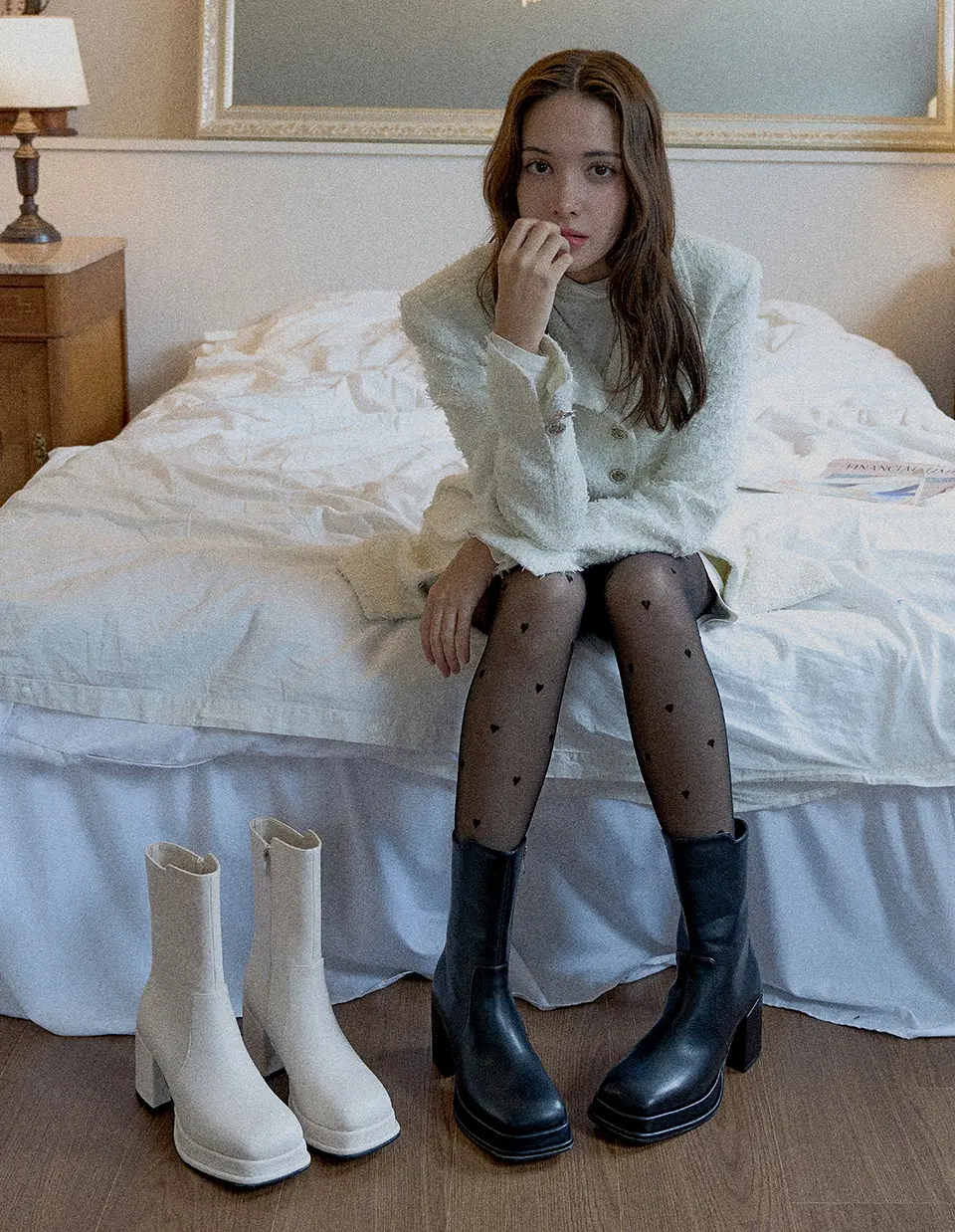 Sonia Square Toe Ankle Boots_2 Colors