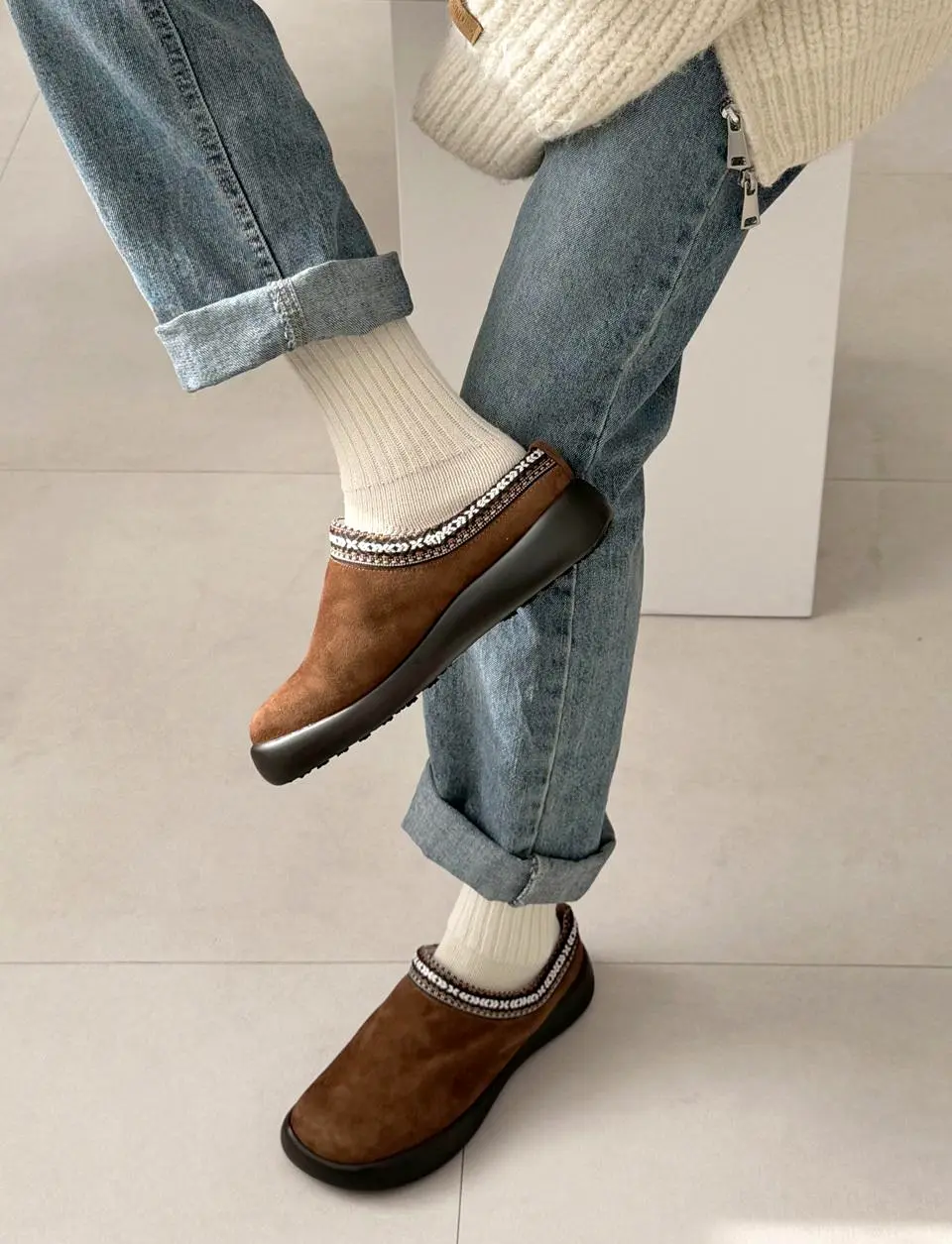 sheepskin domestic handmade shoes Foby fur fleece