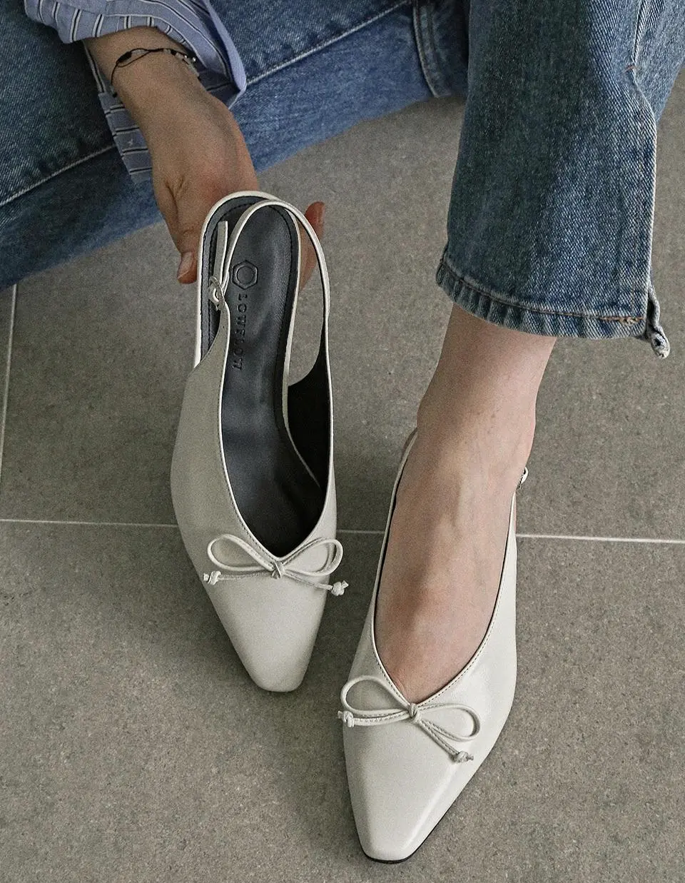 1973 Adelyn Ribbon Slingback Pumps