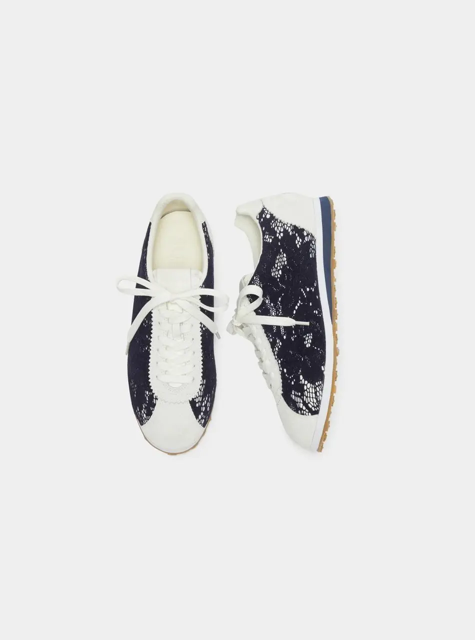Flower Lace Sneakers [navy] (DG4DS26004NAY)