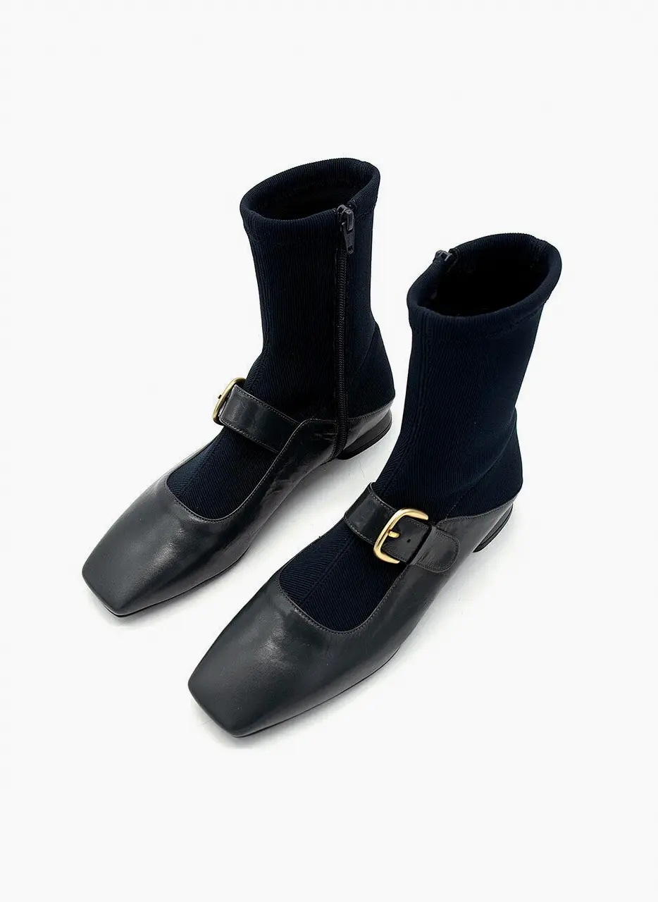 Bloafer Sock Boots - Gray