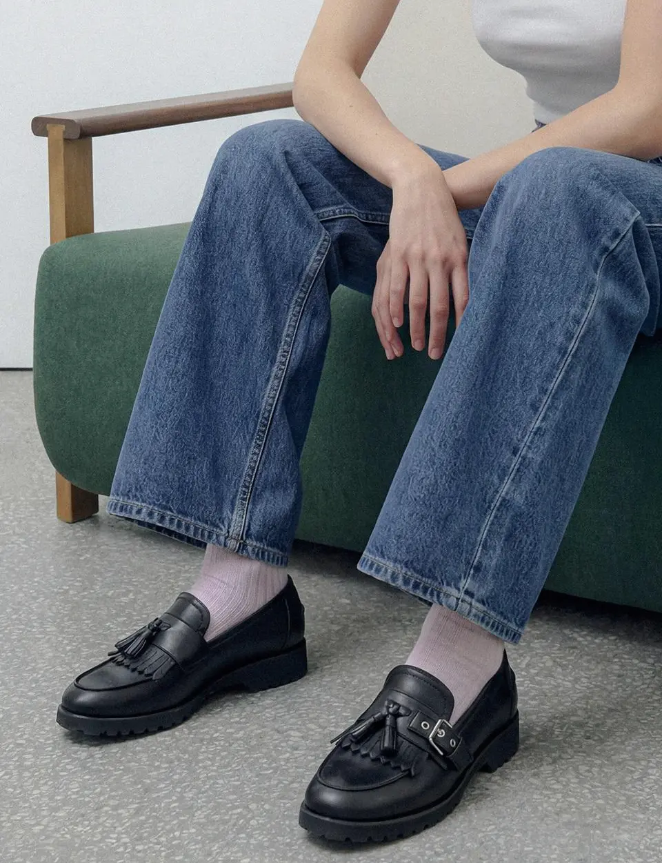 2041 Mare Tassel Lug Loafer 2.5cm