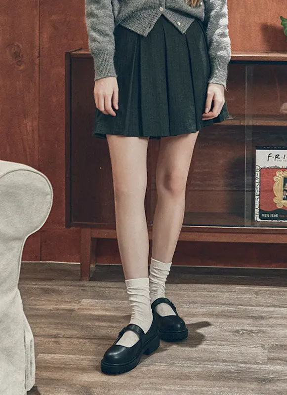 Round Toe Chunky Mary Jane Rudy_Black