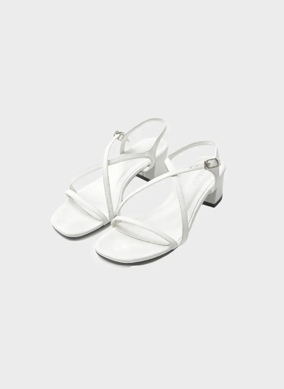 Anna X Strap Middle Heel Sandal_2colors