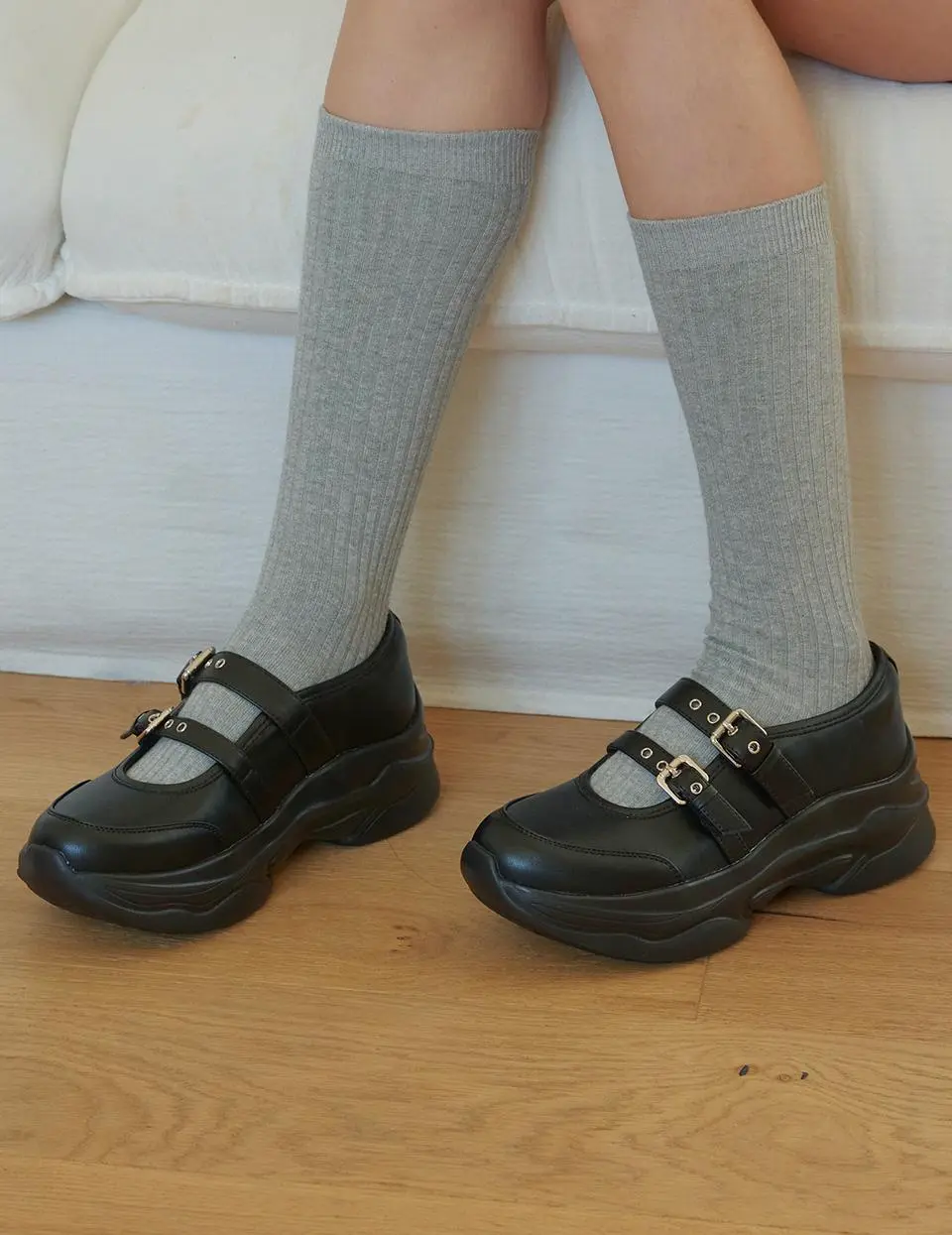 Eyelet Mary Jane Sneakers (EBAL157506)