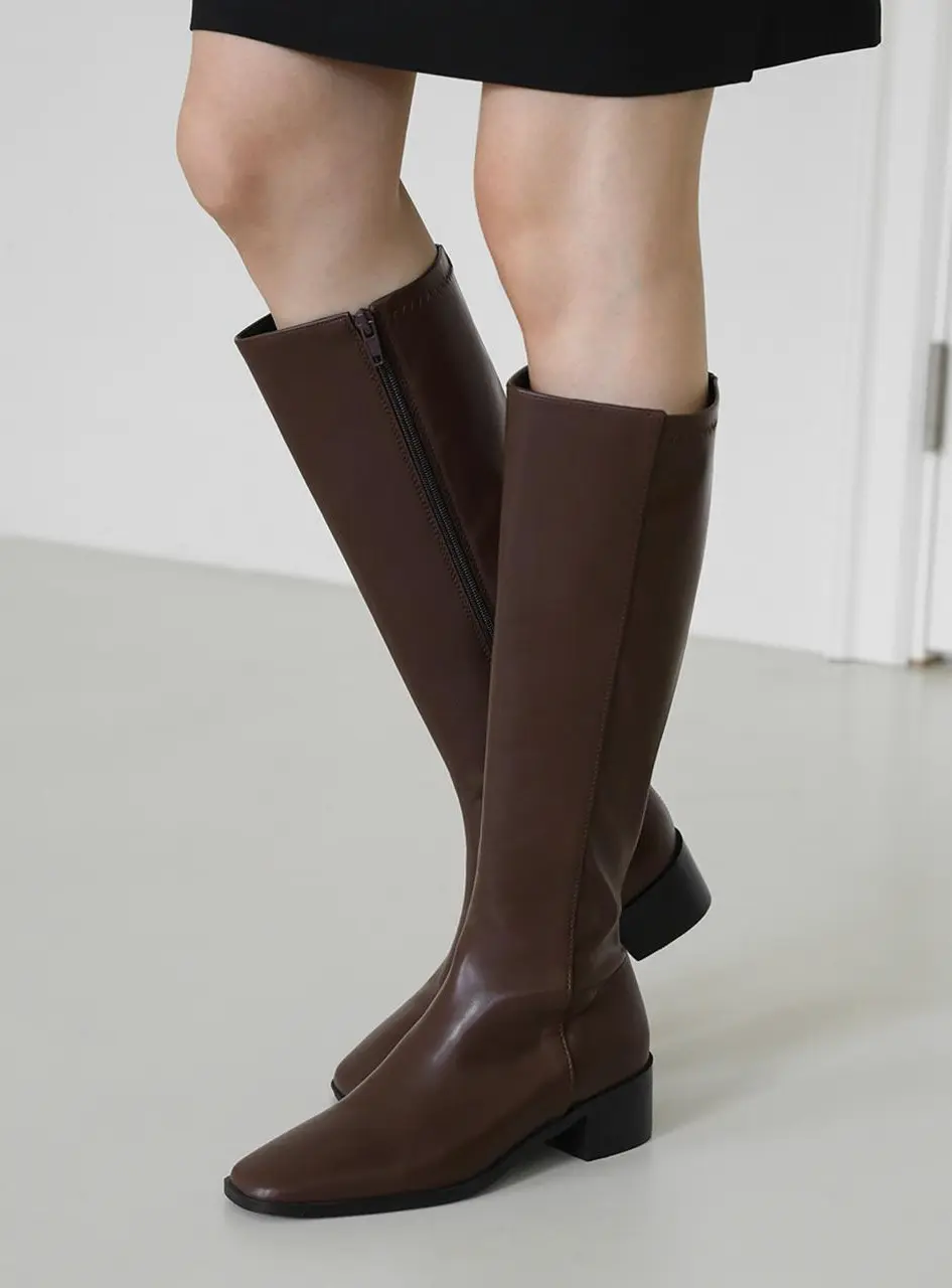 Bria Square Long Boots (4.5cm)