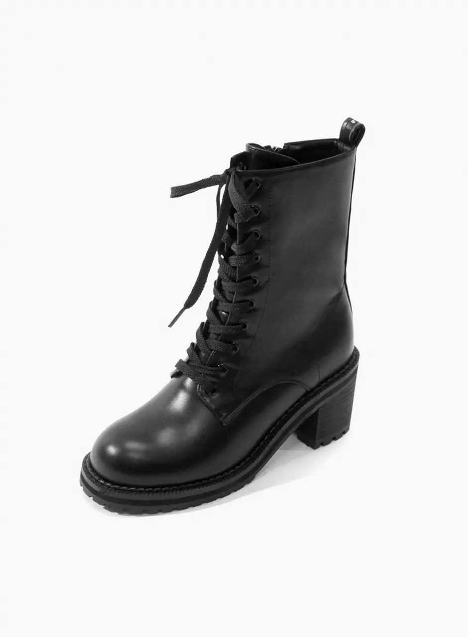 Rita Lace-up Walker Heel Boots