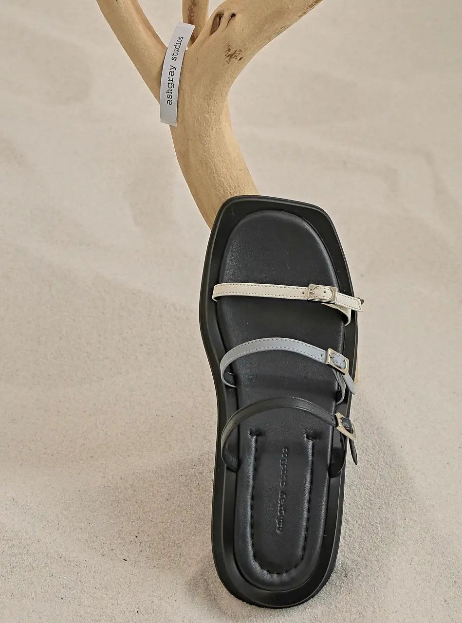 1525 Anii Strap Heeled Sandals [Black]