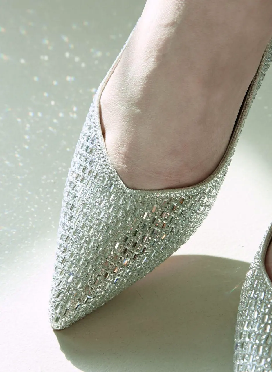 Luxury Crystal Wedding High Heels 6.5cm Shoes (WS9001)