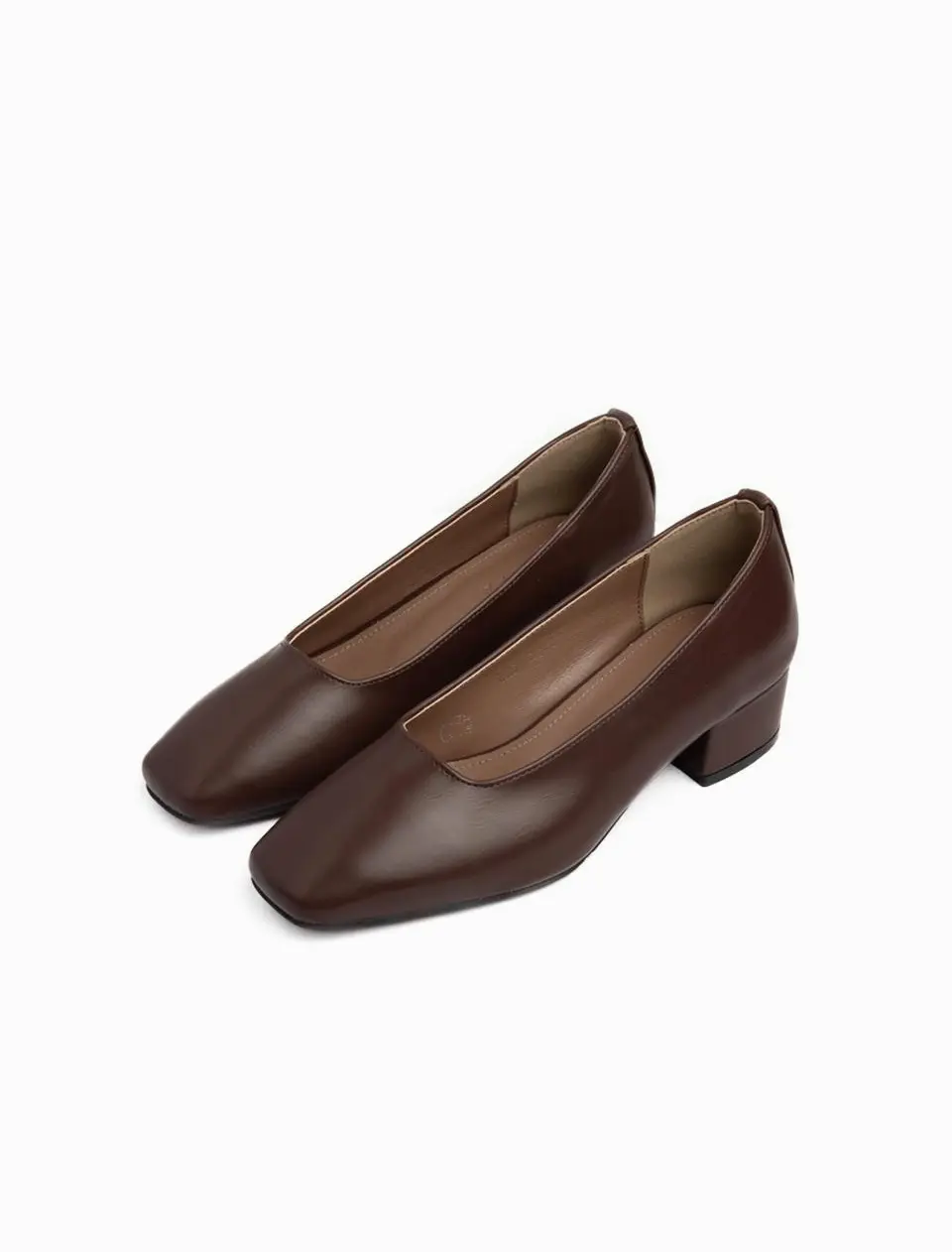 Rena Square Toe Basic 3.5cm Pumps (H305)