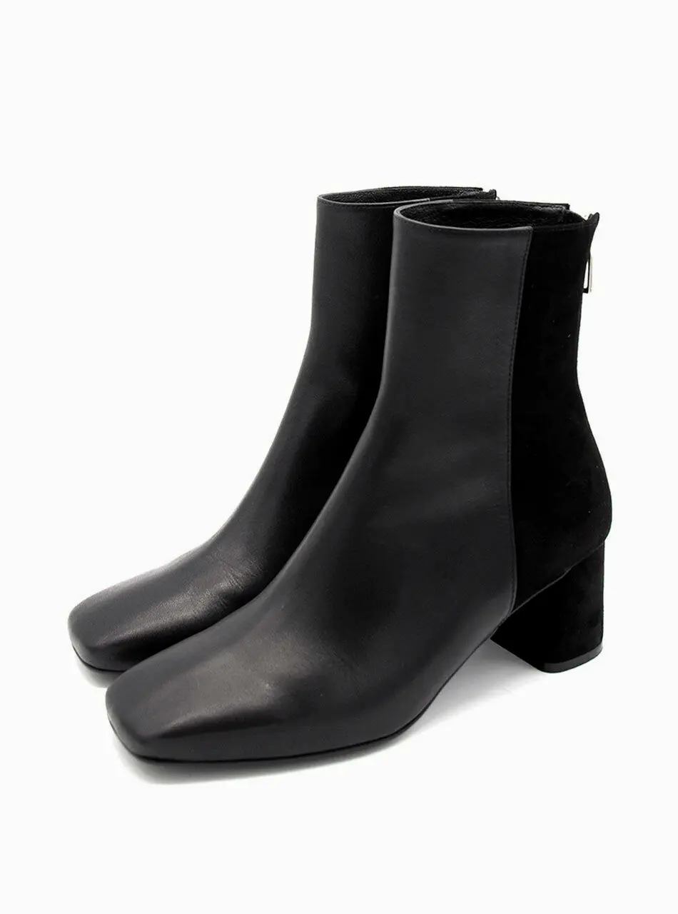 Basic middle boots Black