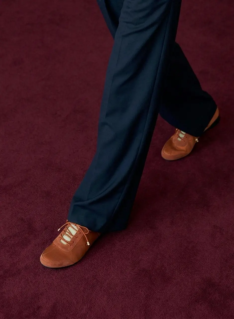 NOTEN_terracotta Top Open Driving Sneakers