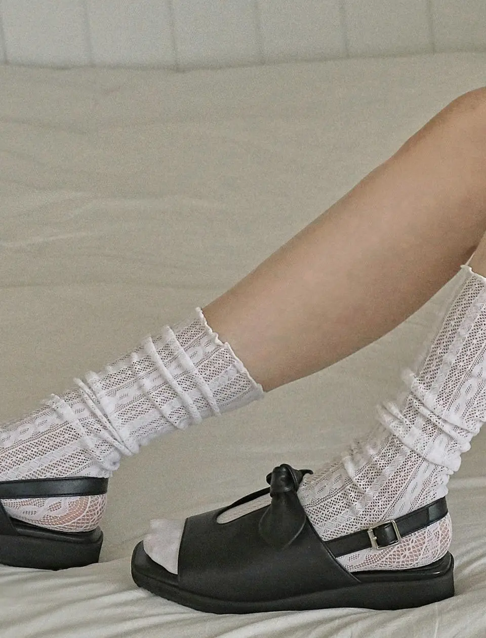 1969 Luna Ribbon Platform Sandals