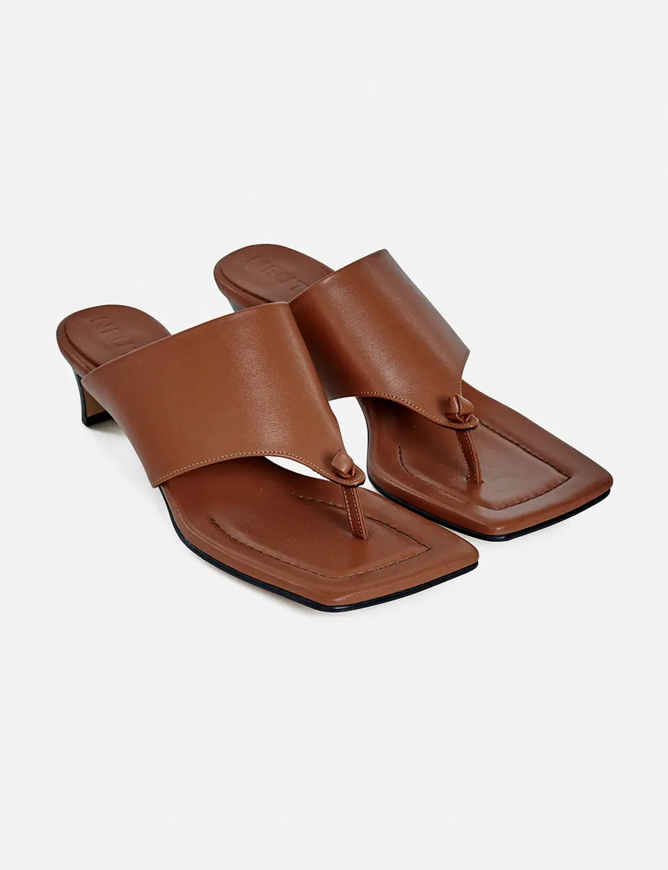 40mm Leon Heel Sandal_Brown