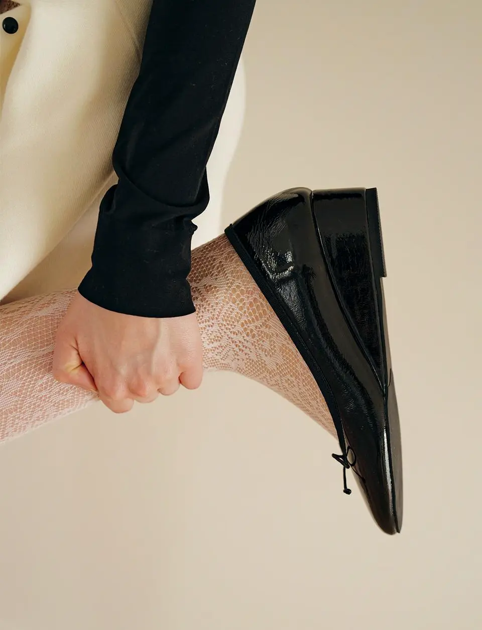 Plie Ballet Wedge Heel 2 Types 4cm Pumps