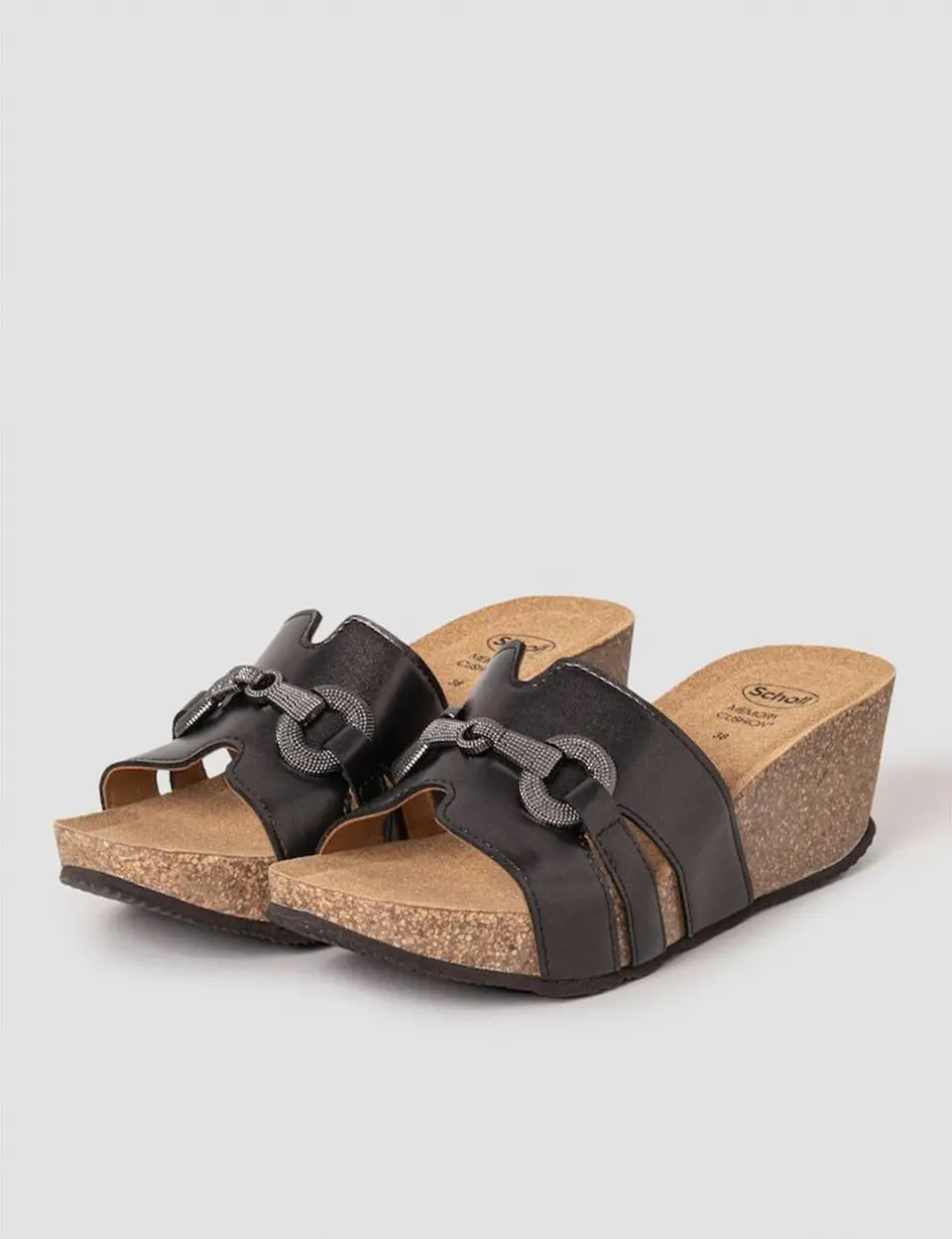 One-Strap Comfort Chunky Sandals [Black] (HH54K2F115)