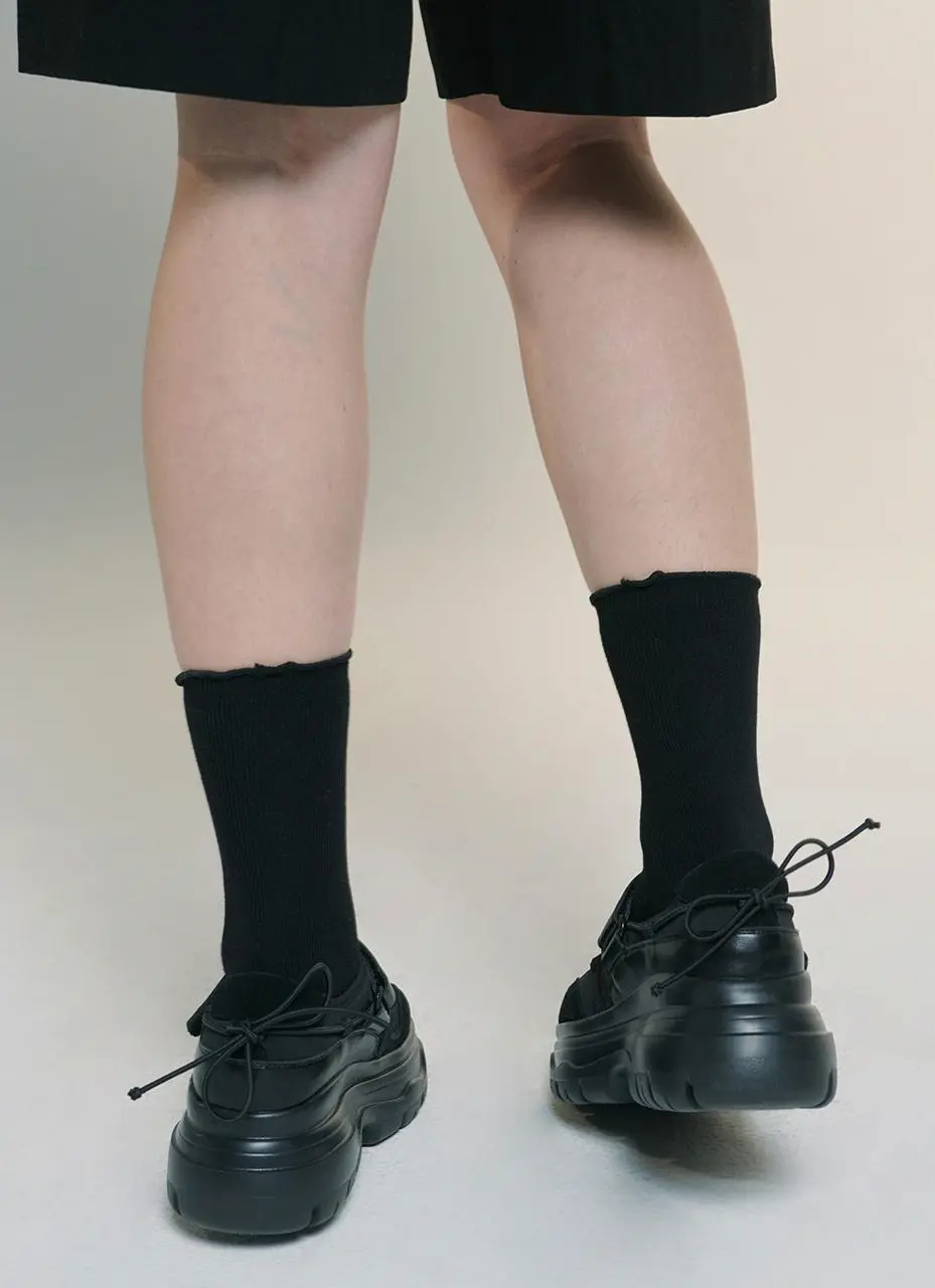 String Platform Sneakers