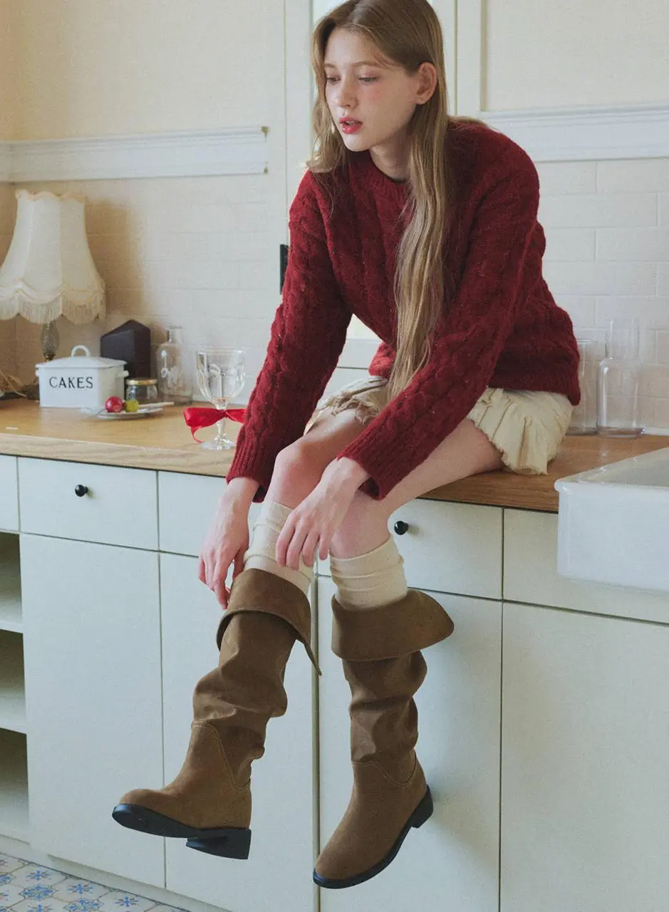 [Exclusive] Knee High boots_Lauren_RCA026B 4cm