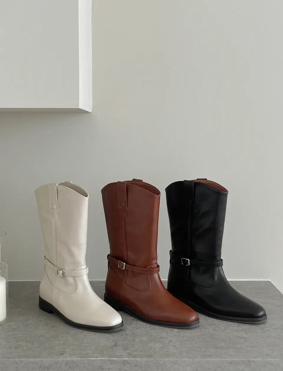 Montpel Belted Middle Boots