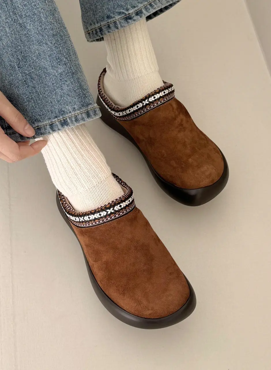 sheepskin domestic handmade shoes Foby fur fleece