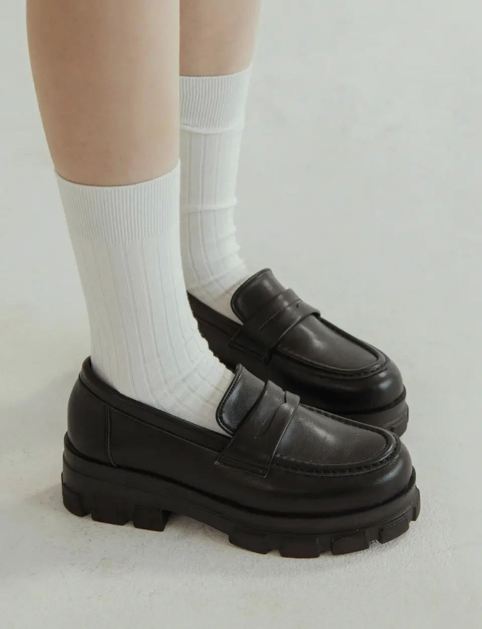 Lorenzi Platform Flats 5cm Loafers