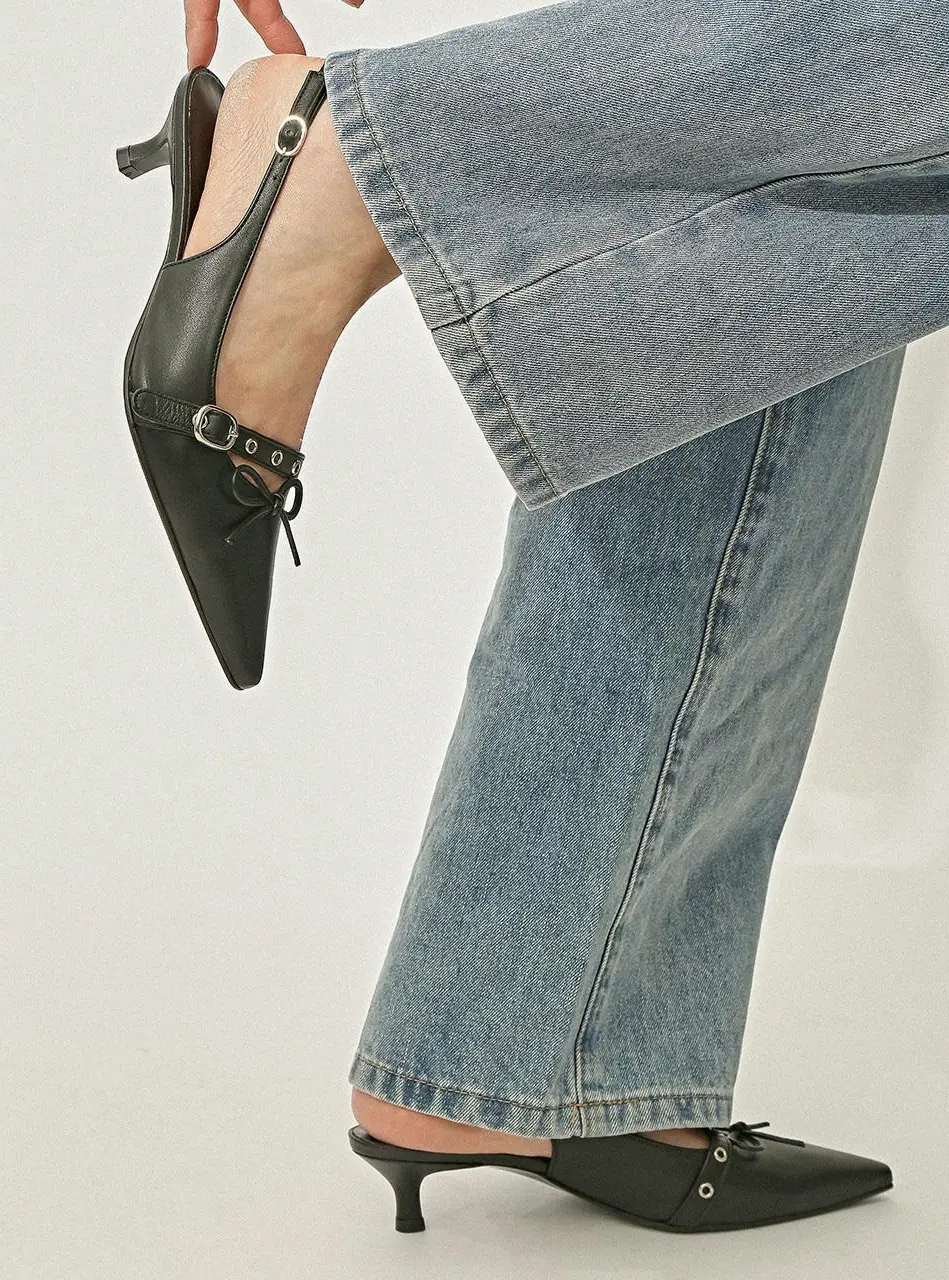 2051 Lark Ribbon Slingback Heel 4cm