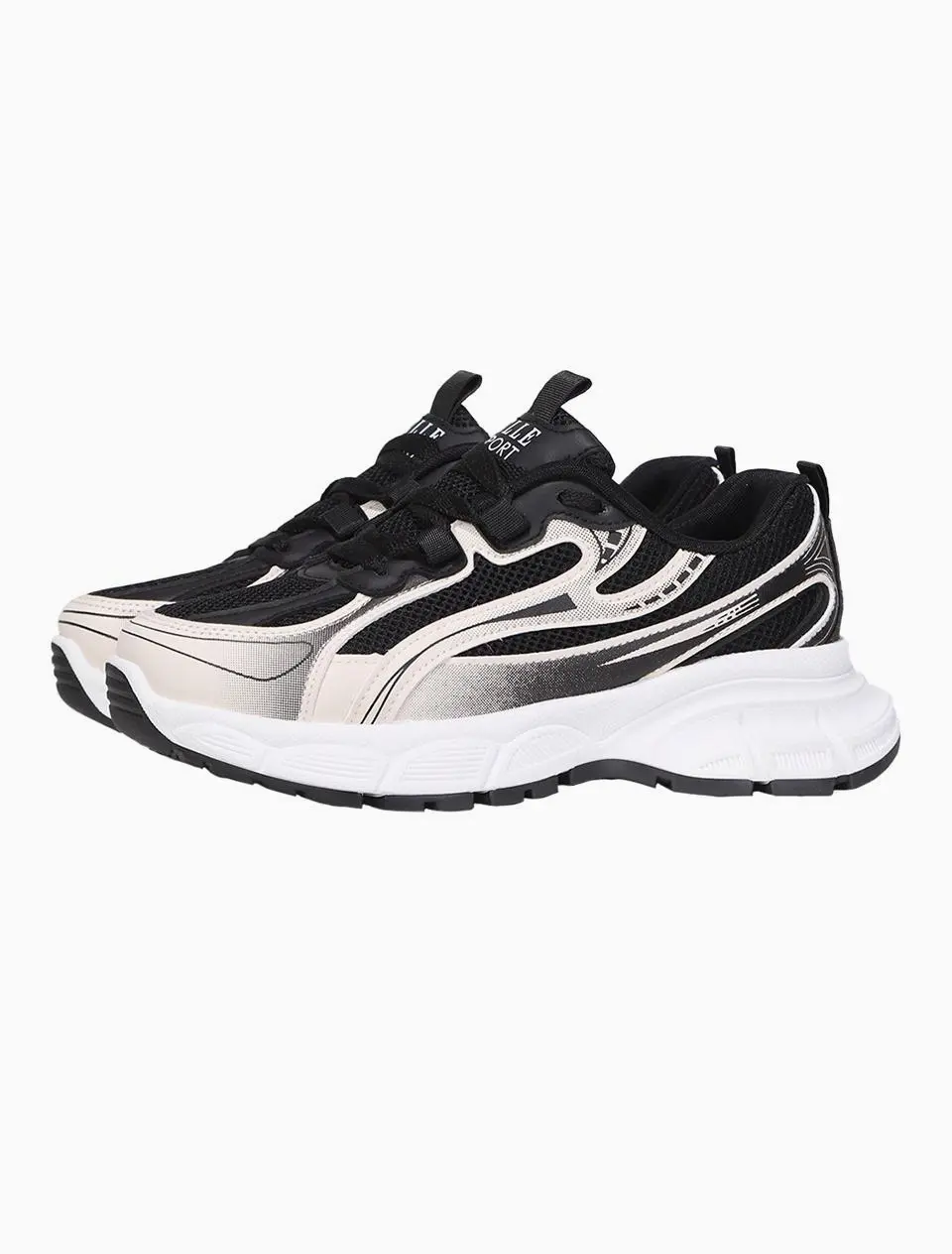 Elle Sports Club AVA Sneakers [Black White] (EL5S248BWH)