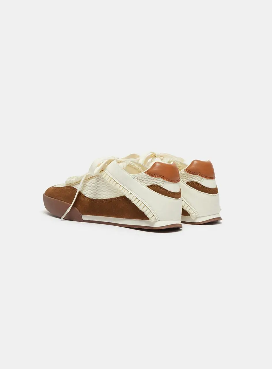 Ruffle low sneakers(Brown)_DG4DS26005BRN