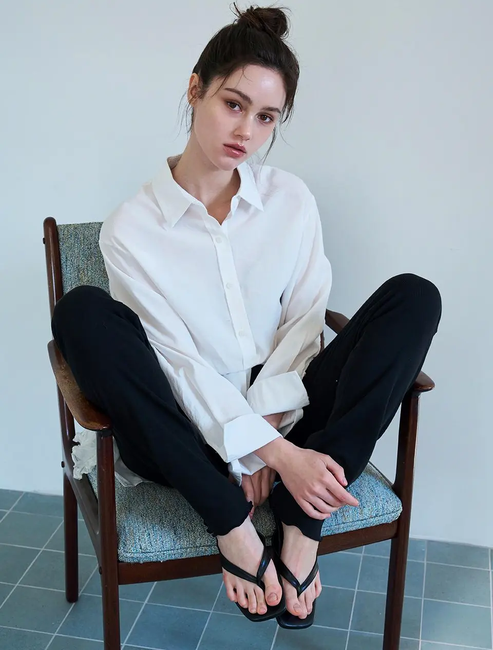 Lumi Kitten Flip Mule 3cm (CW0104BK)