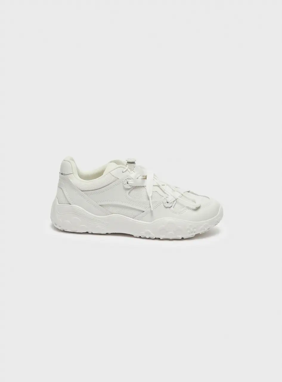 Flower lace-up Sneakers [white] (DG4DS26020WHT)