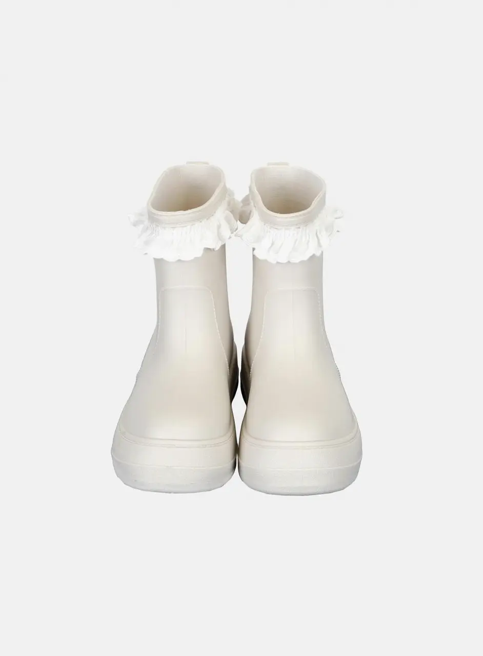 LACE RING RAINBOOTS [IVORY]