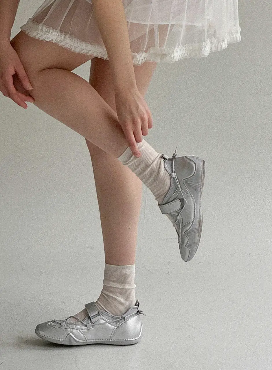 Mesh String Mary Jane Sneakers (1.5cm)_APF377 l 3colors