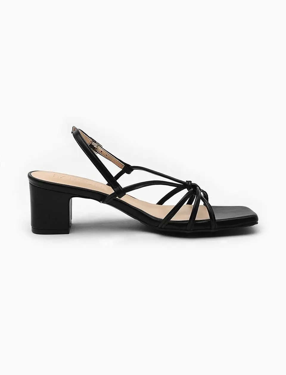Serendy Square Strap Sandal Heels (5cm)