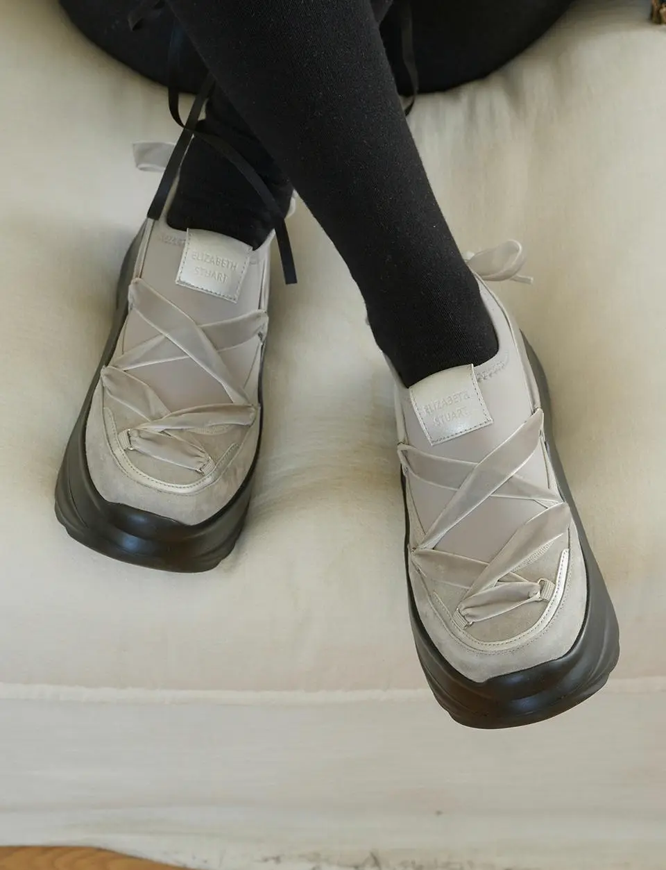 Balletcore Ribbon Sneakers (EBAL157507)