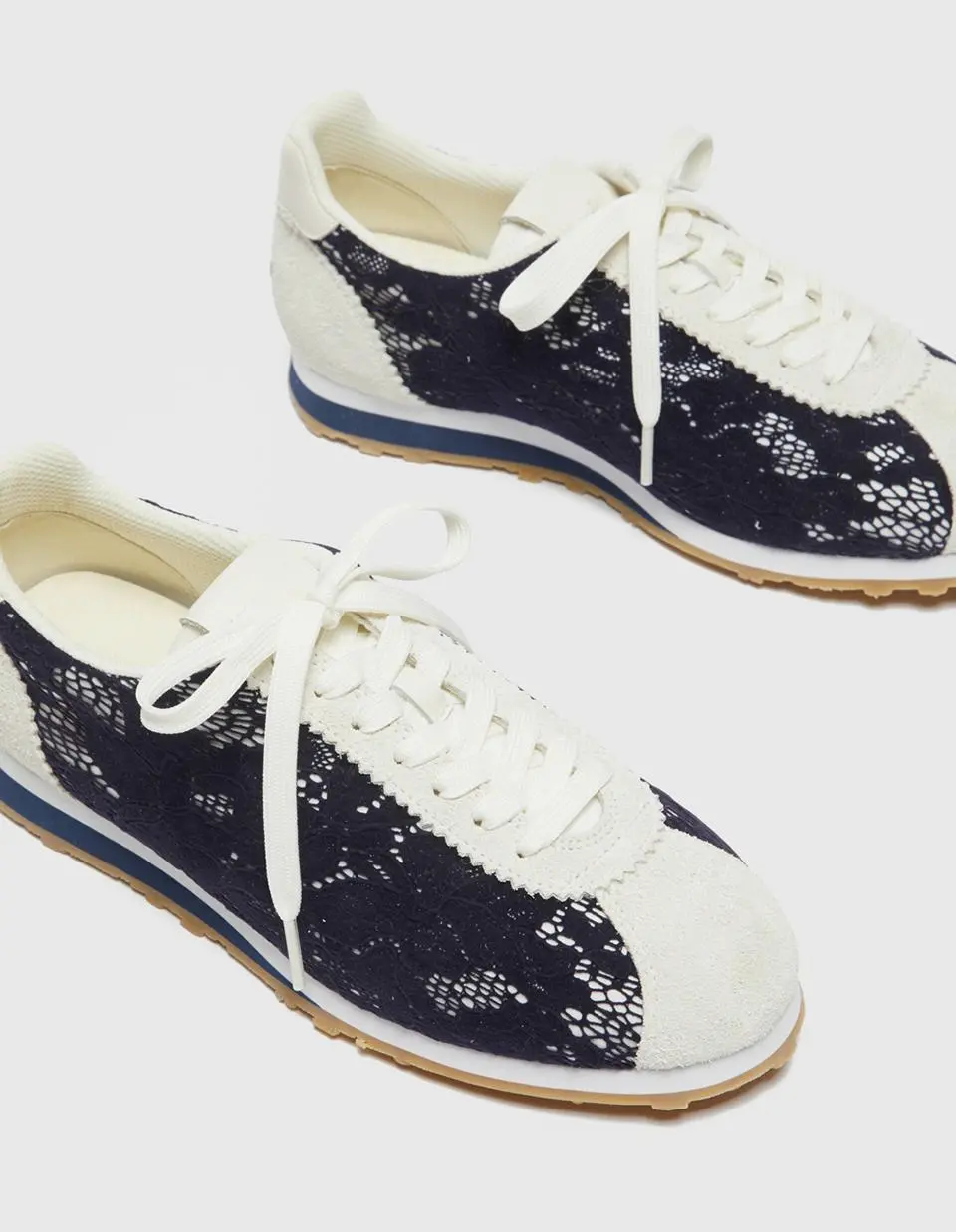 Flower Lace Sneakers [navy] (DG4DS26004NAY)
